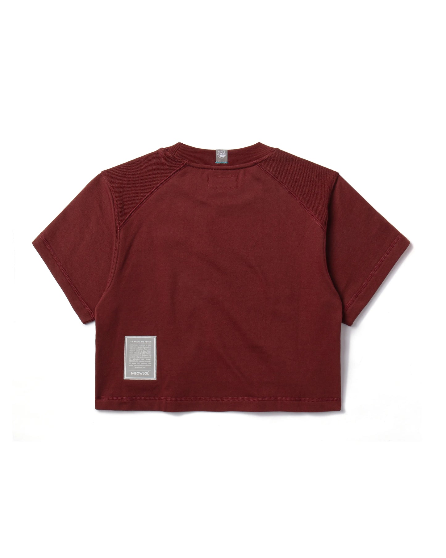 EMB LOGO OVERSIZED CROPPED TOP