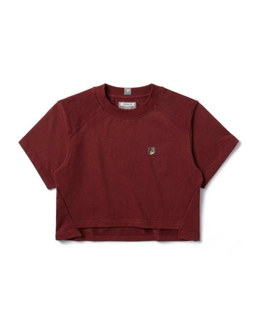 EMB LOGO OVERSIZED CROPPED TOP