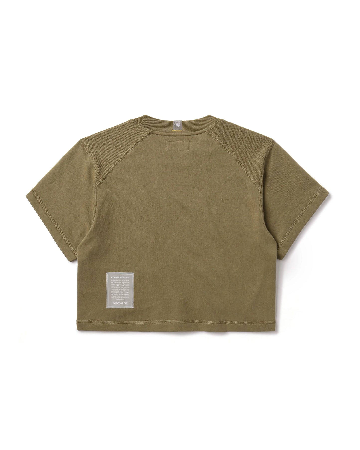 EMB LOGO OVERSIZED CROPPED TOP