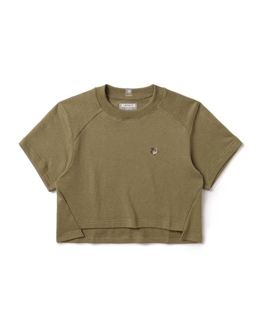 EMB LOGO OVERSIZED CROPPED TOP