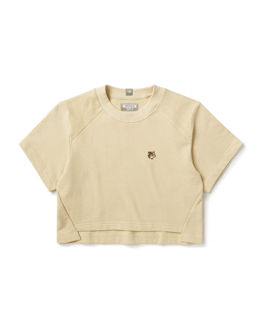 EMB LOGO OVERSIZED CROPPED TOP