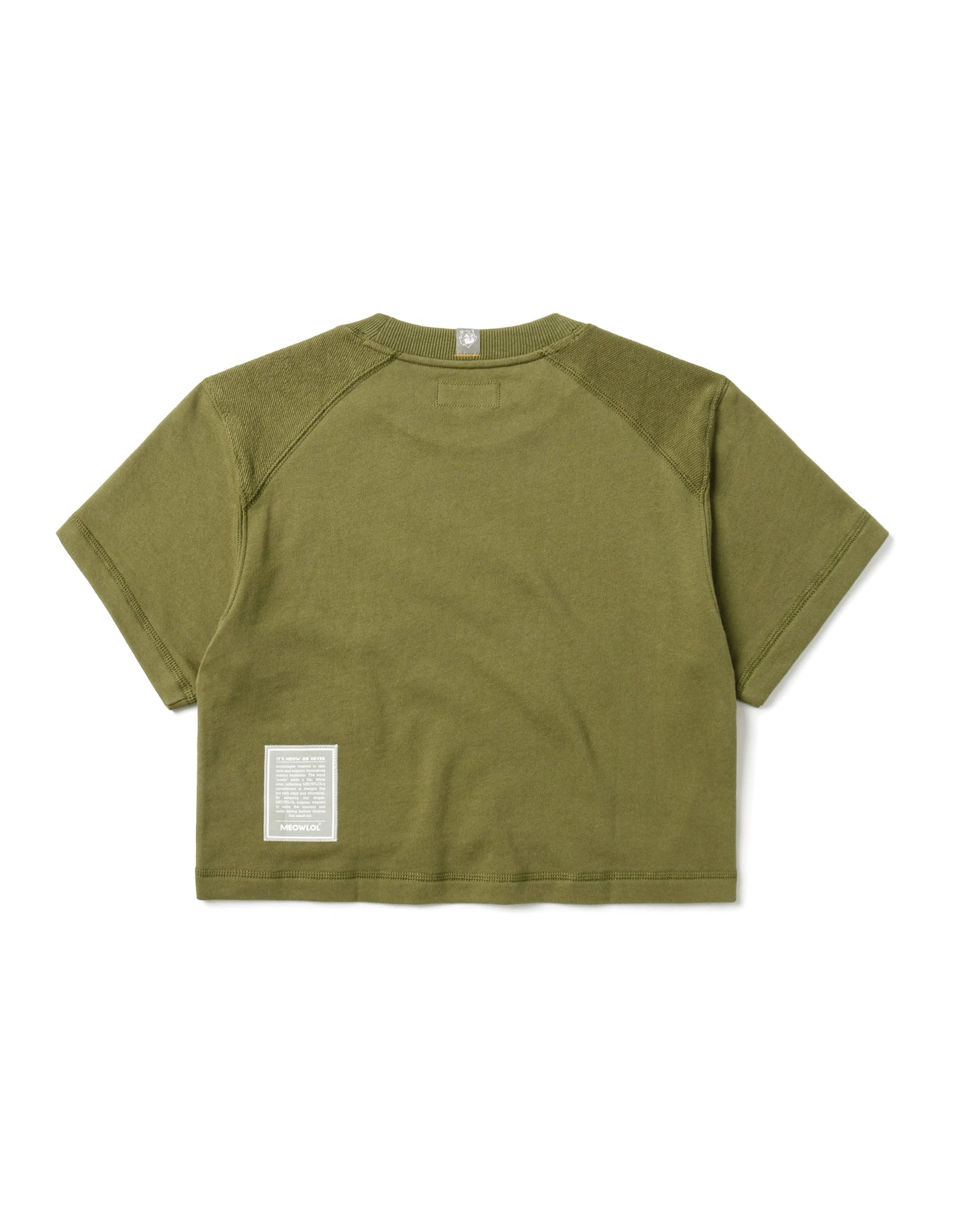 EMB LOGO OVERSIZED CROPPED TOP