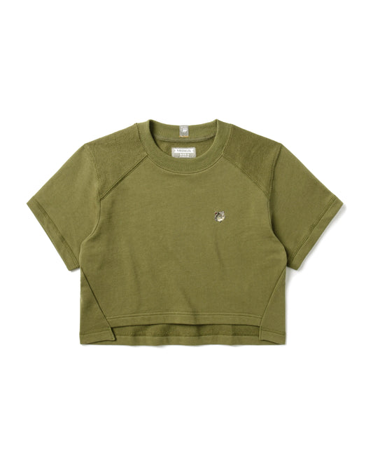 EMB LOGO OVERSIZED CROPPED TOP
