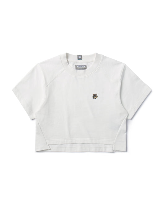 EMB LOGO OVERSIZED CROPPED TOP