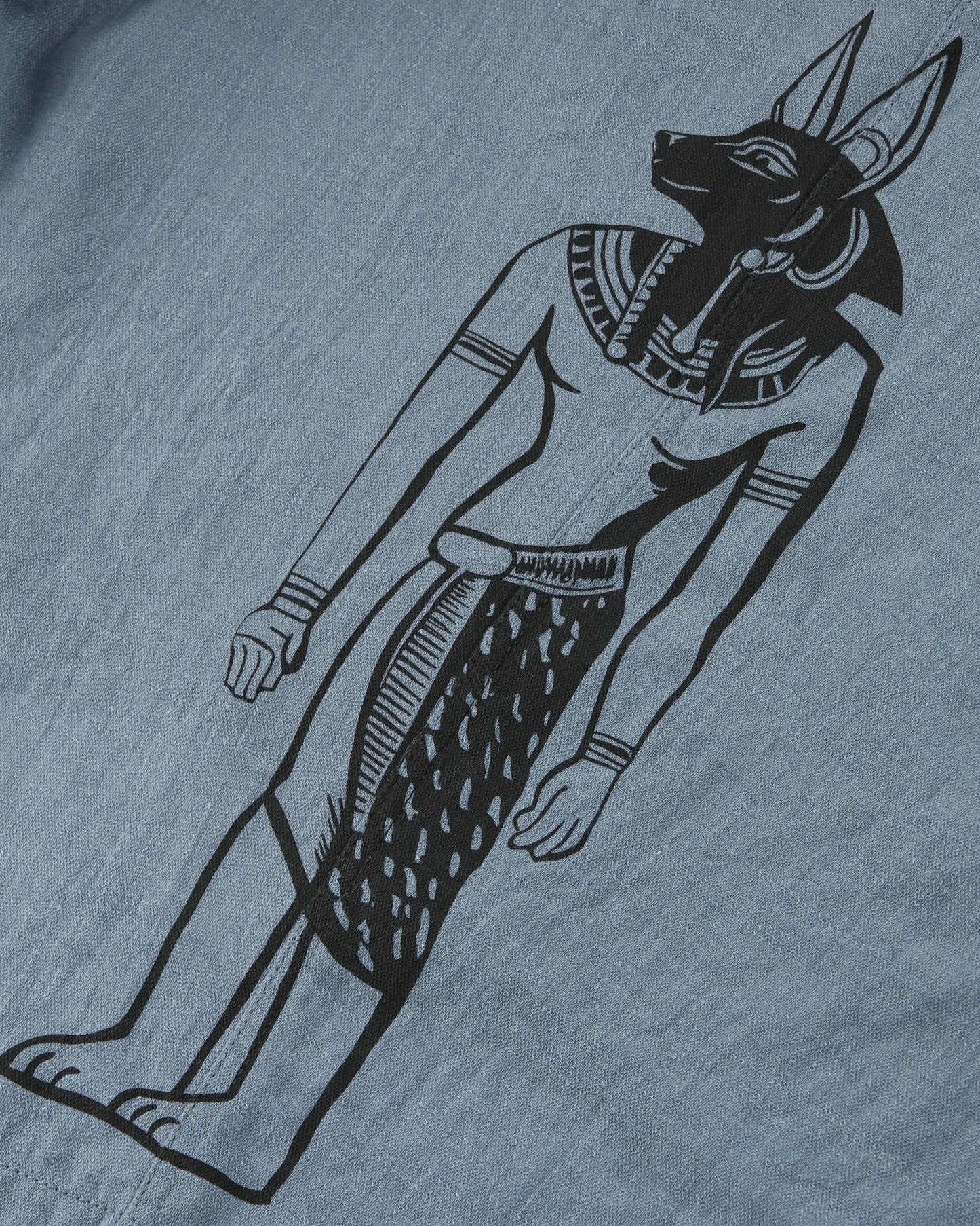 GRAPHIC EGYPTIAN CAT THEME PRINTED VACATION SHIRT