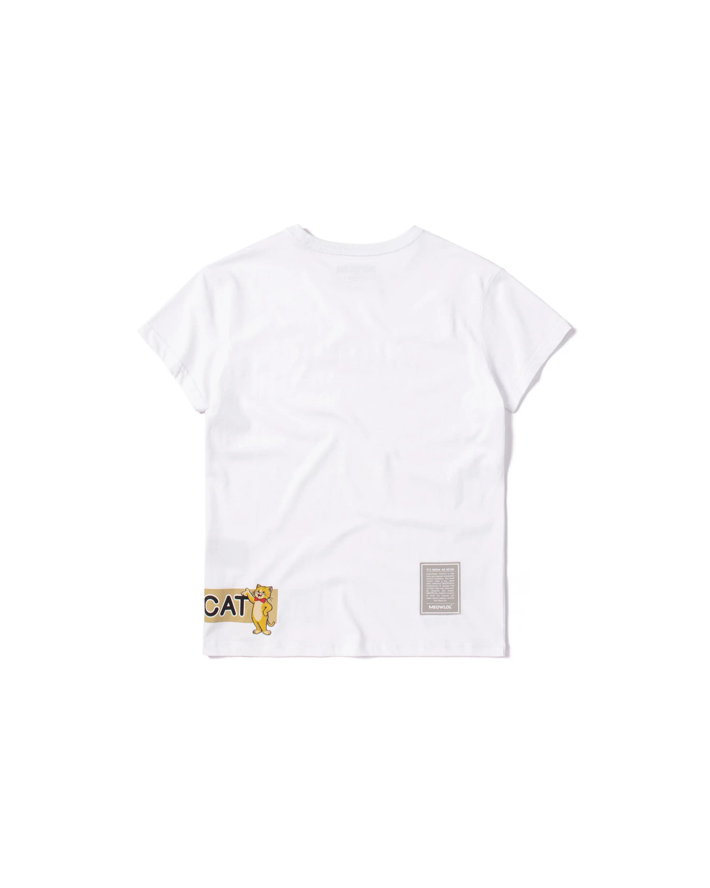 GUMMY CAT SHOULDER PLEATED EASY FIT T-SHIRT