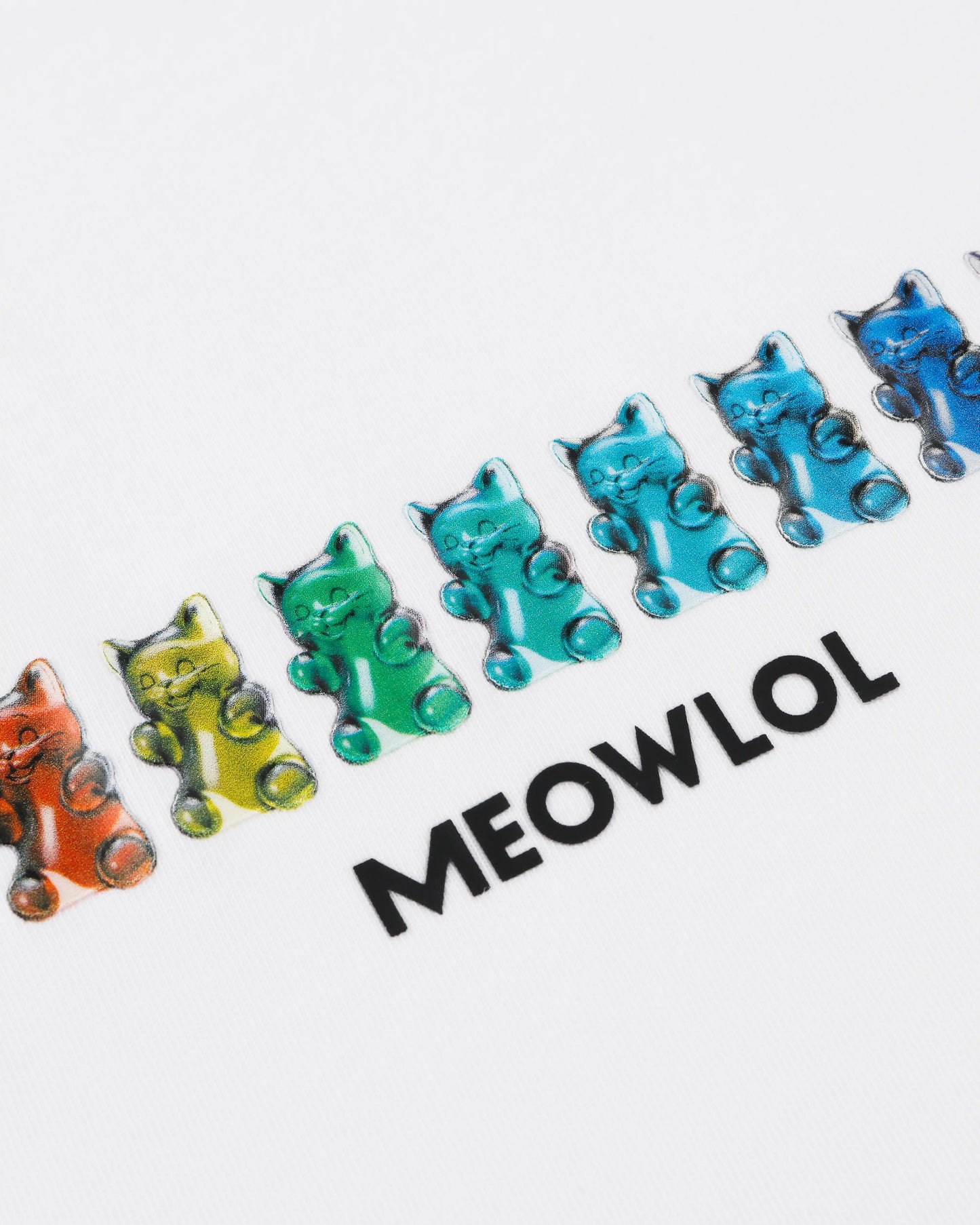 GUMMY CAT SHOULDER PLEATED EASY FIT T-SHIRT