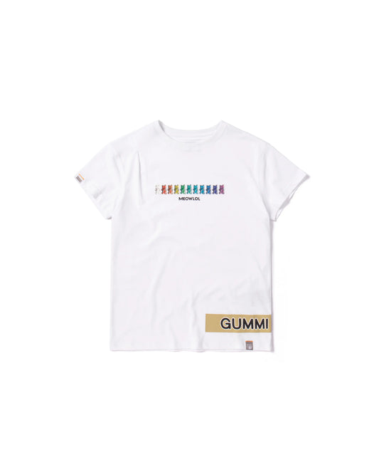 GUMMY CAT SHOULDER PLEATED EASY FIT T-SHIRT