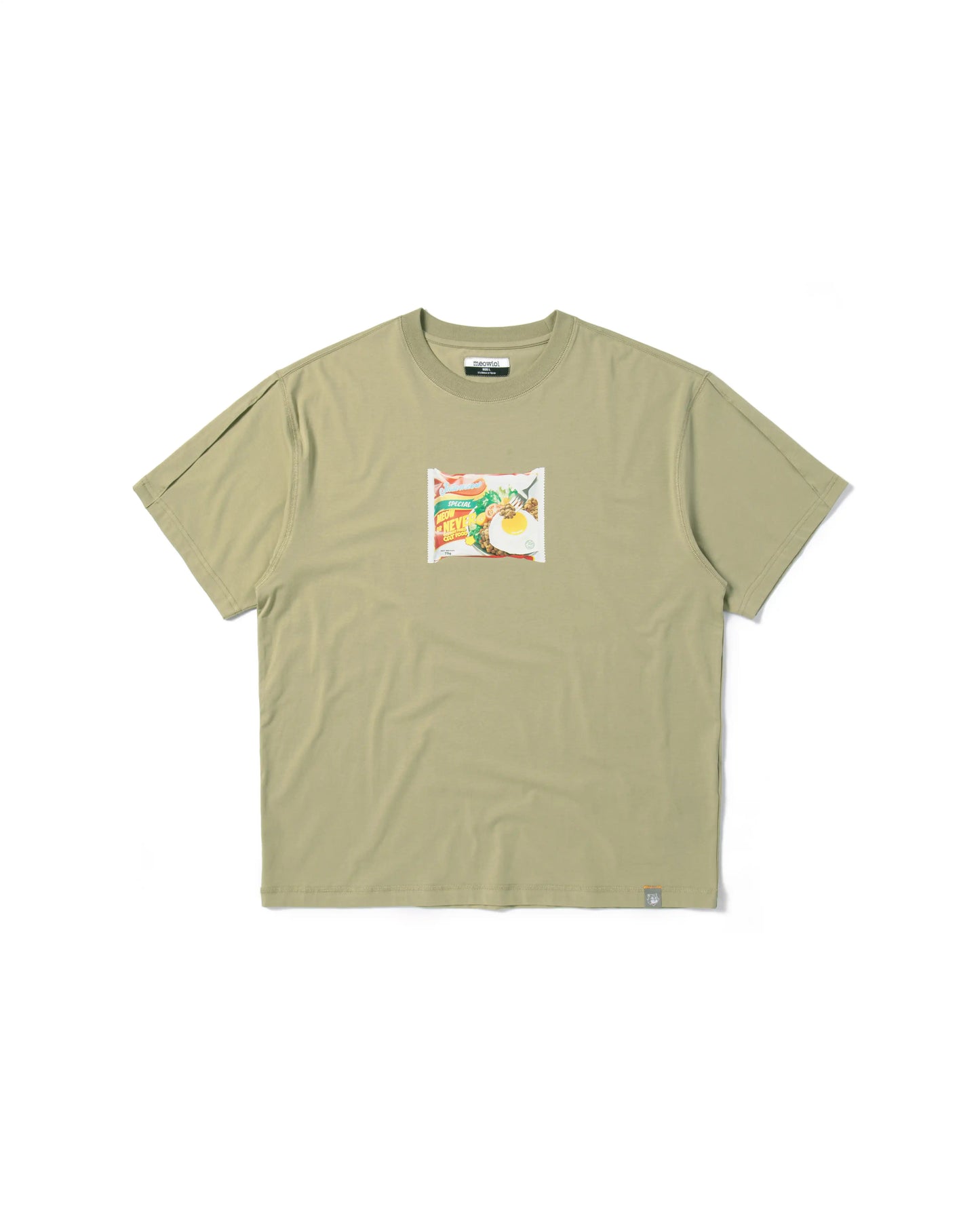 INDOMEOW PLEATED SLEEVES EASY FIT T-SHIRT