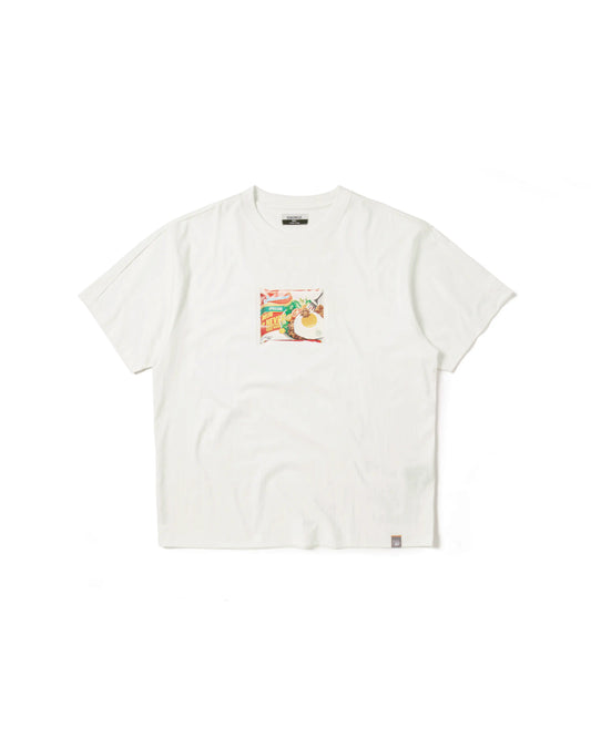 INDOMEOW PLEATED SLEEVES EASY FIT T-SHIRT