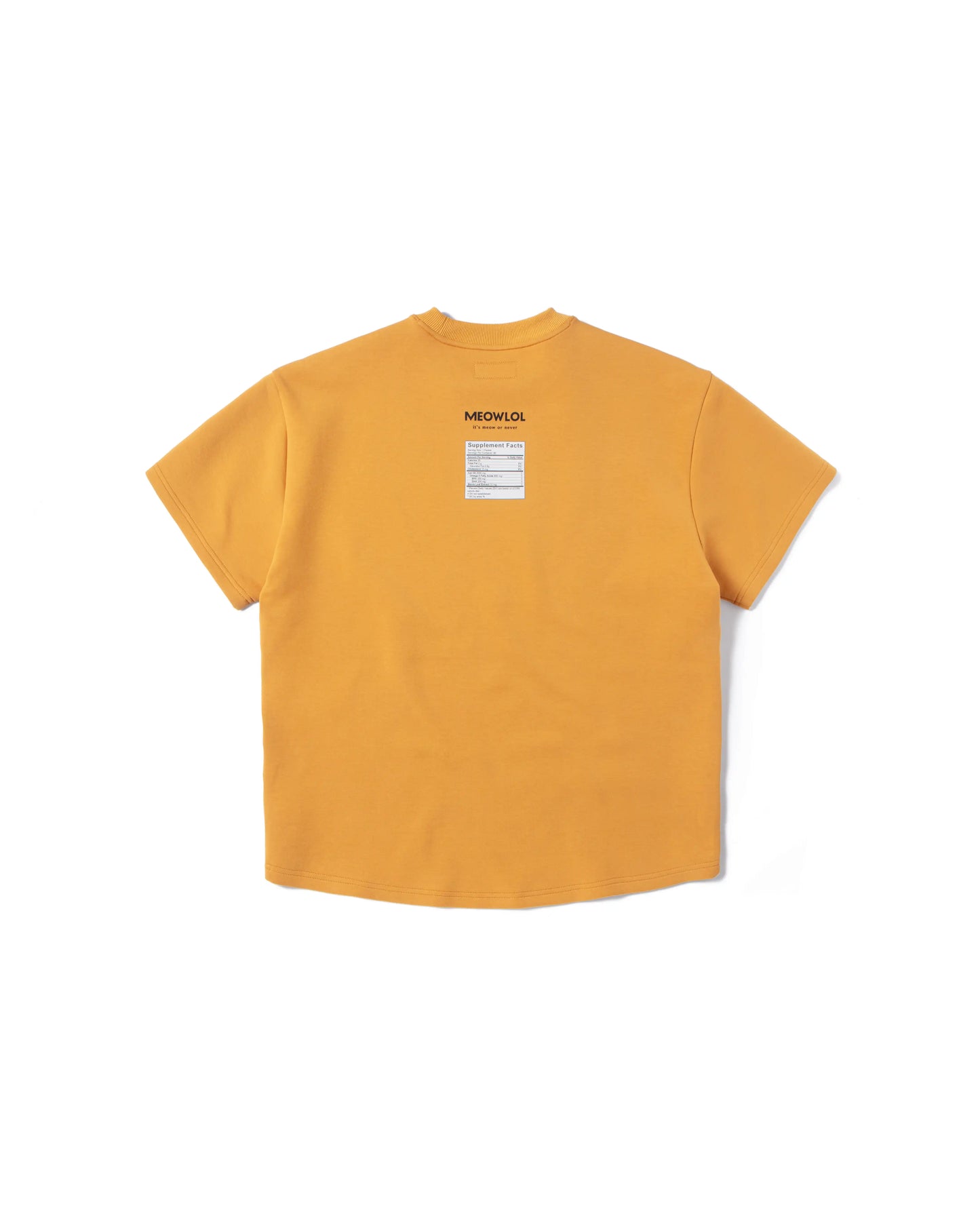 KAWAIII MEOW DROPS ROUND HEM OVERSIZED T-SHIRT