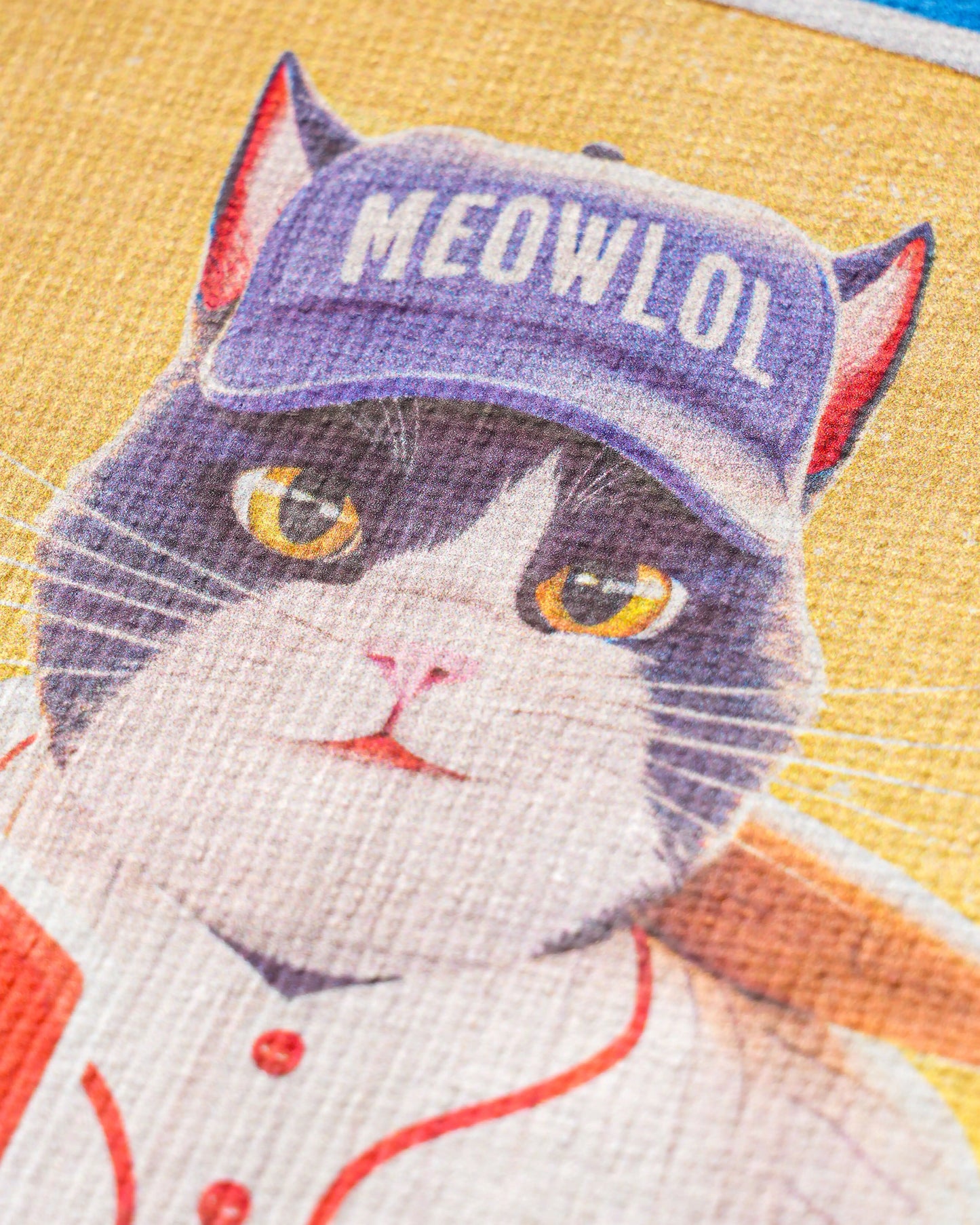 KAWAIII MEOW DROPS ROUND HEM OVERSIZED T-SHIRT