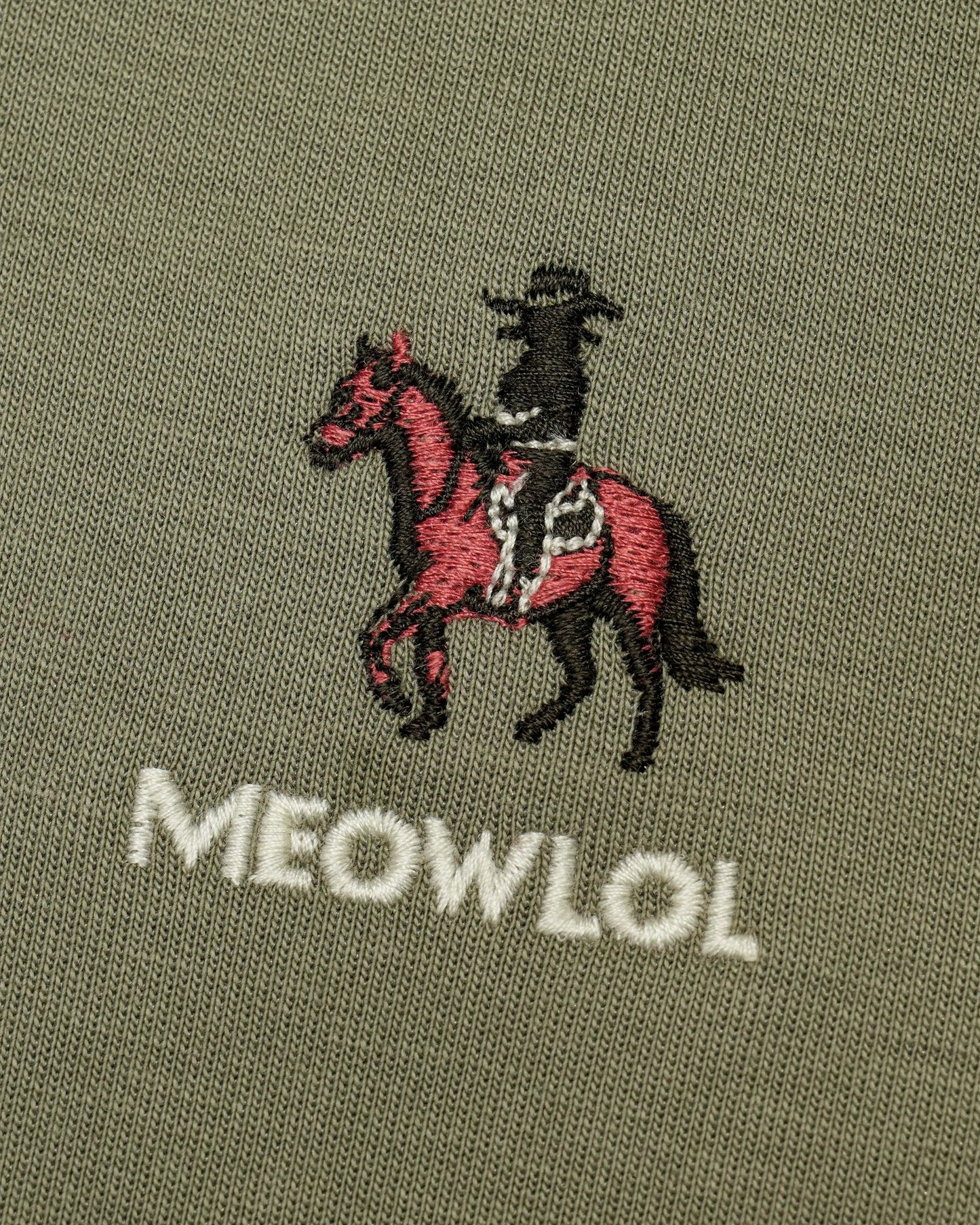 MEOWBOLO GREEN ROUND HEM OVERSIZED T-SHIRT