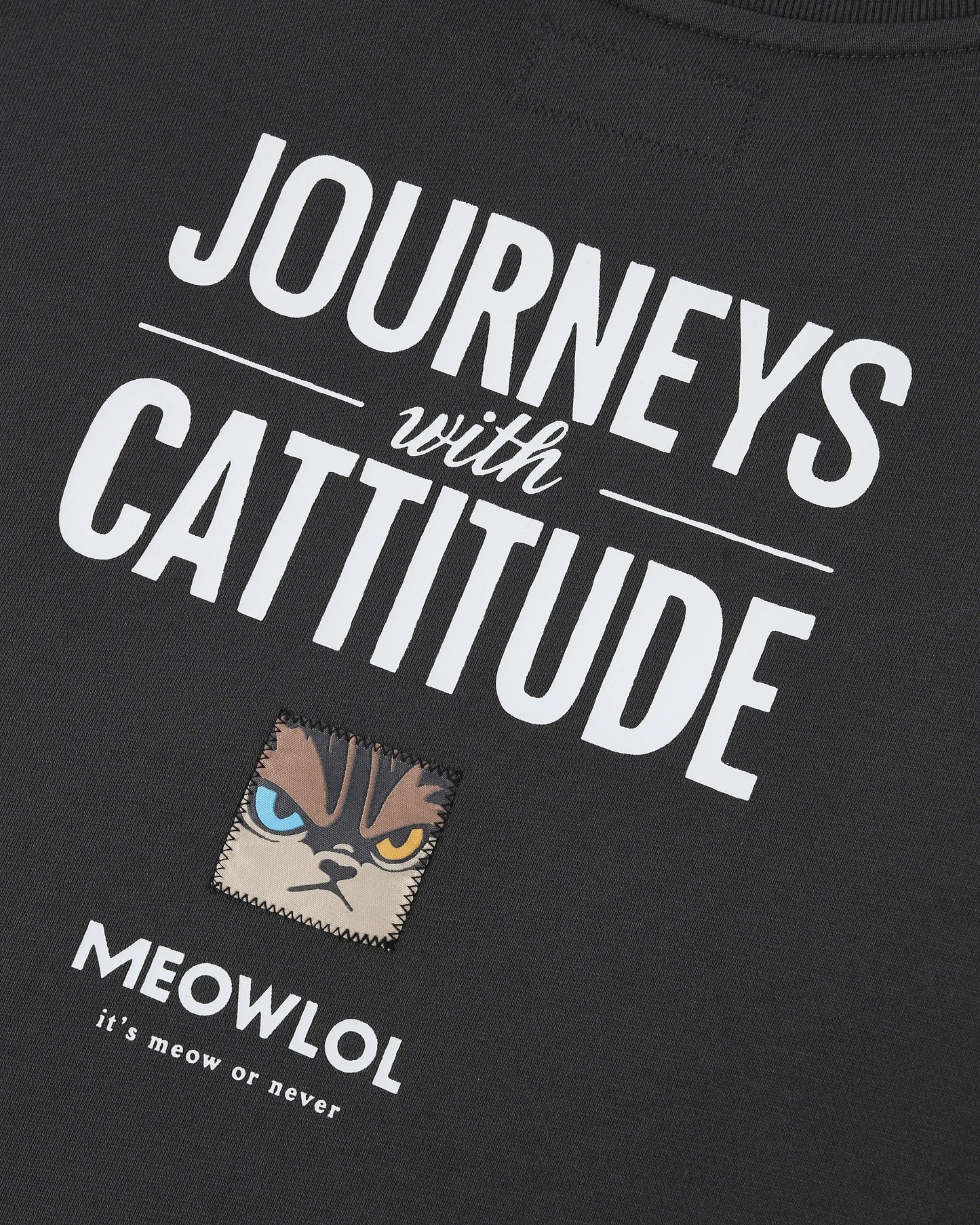 MEOWCHELIN JOURNEYS ROUND HEM OVERSIZED T-SHIRT