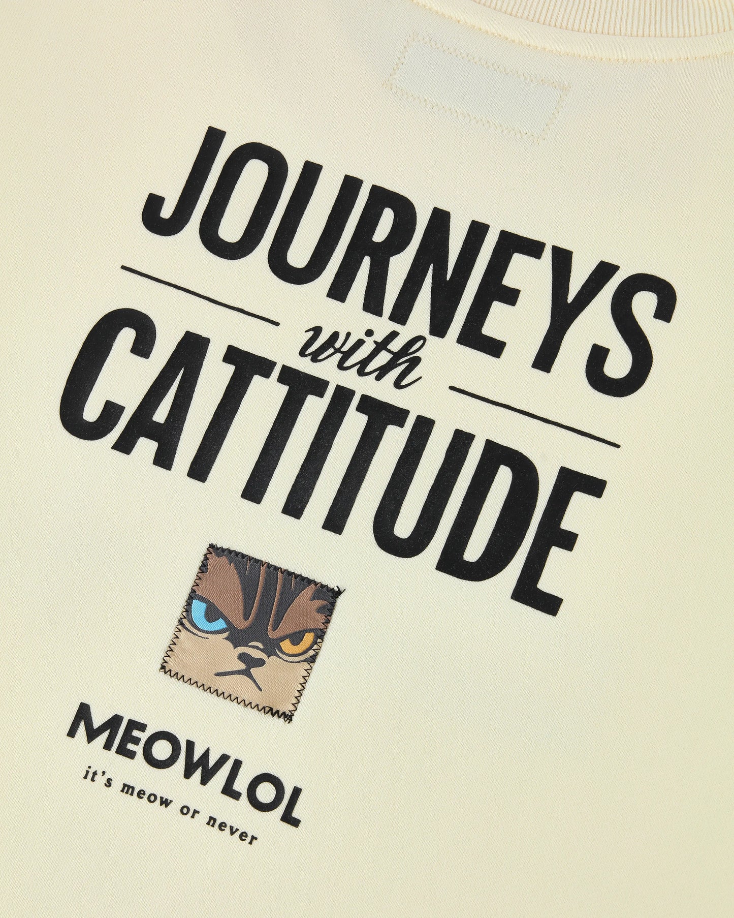 MEOWCHELIN JOURNEYS ROUND HEM OVERSIZED T-SHIRT