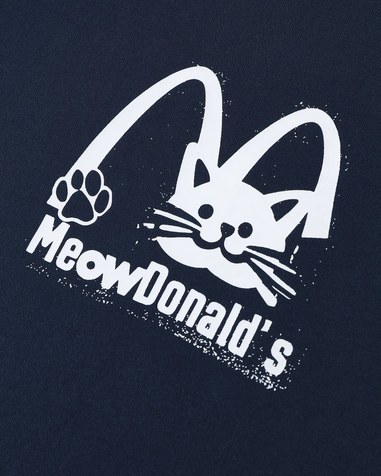 MEOWDONALD NEWS ROUND HEM OVERSIZED T-SHIRT