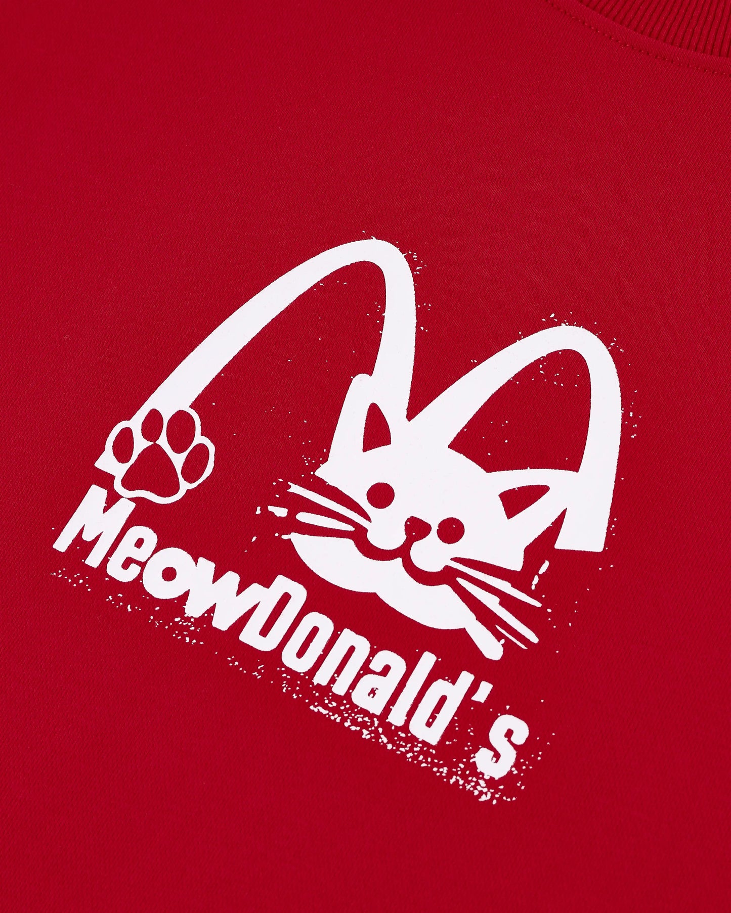 MEOWDONALD NEWS ROUND HEM OVERSIZED T-SHIRT