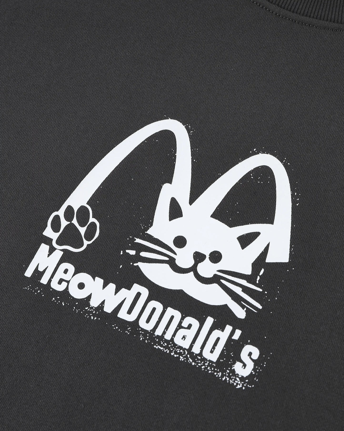 MEOWDONALD NEWS ROUND HEM OVERSIZED T-SHIRT