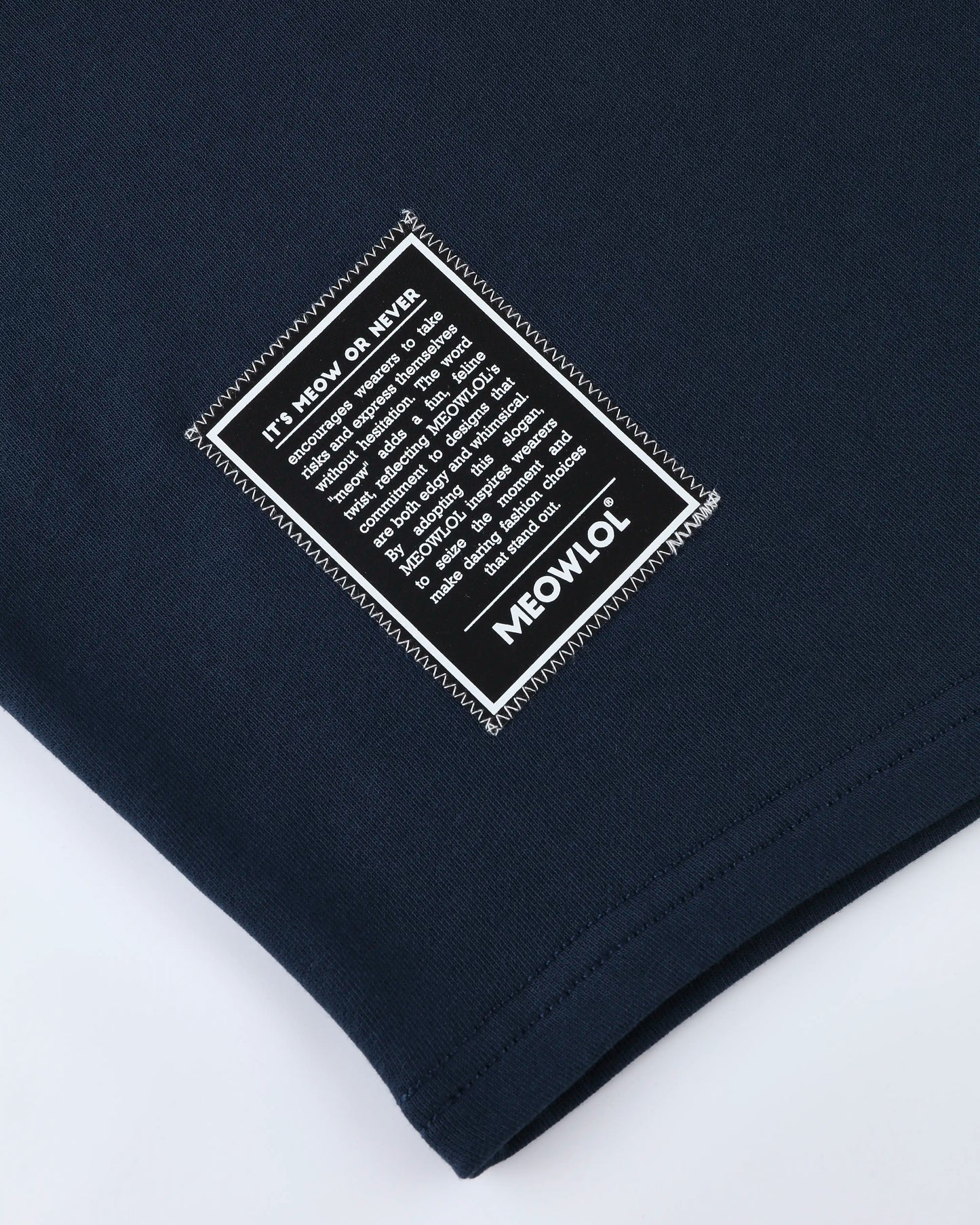 MEOW FACE ROUND HEM OVERSIZED T-SHIRT