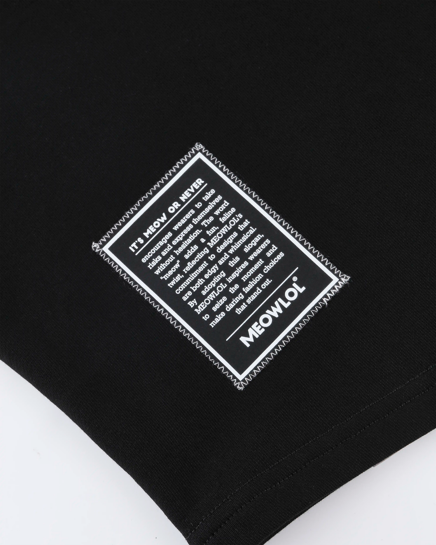 MEOWGIELA ROUND HEM OVERSIZED T-SHIRT
