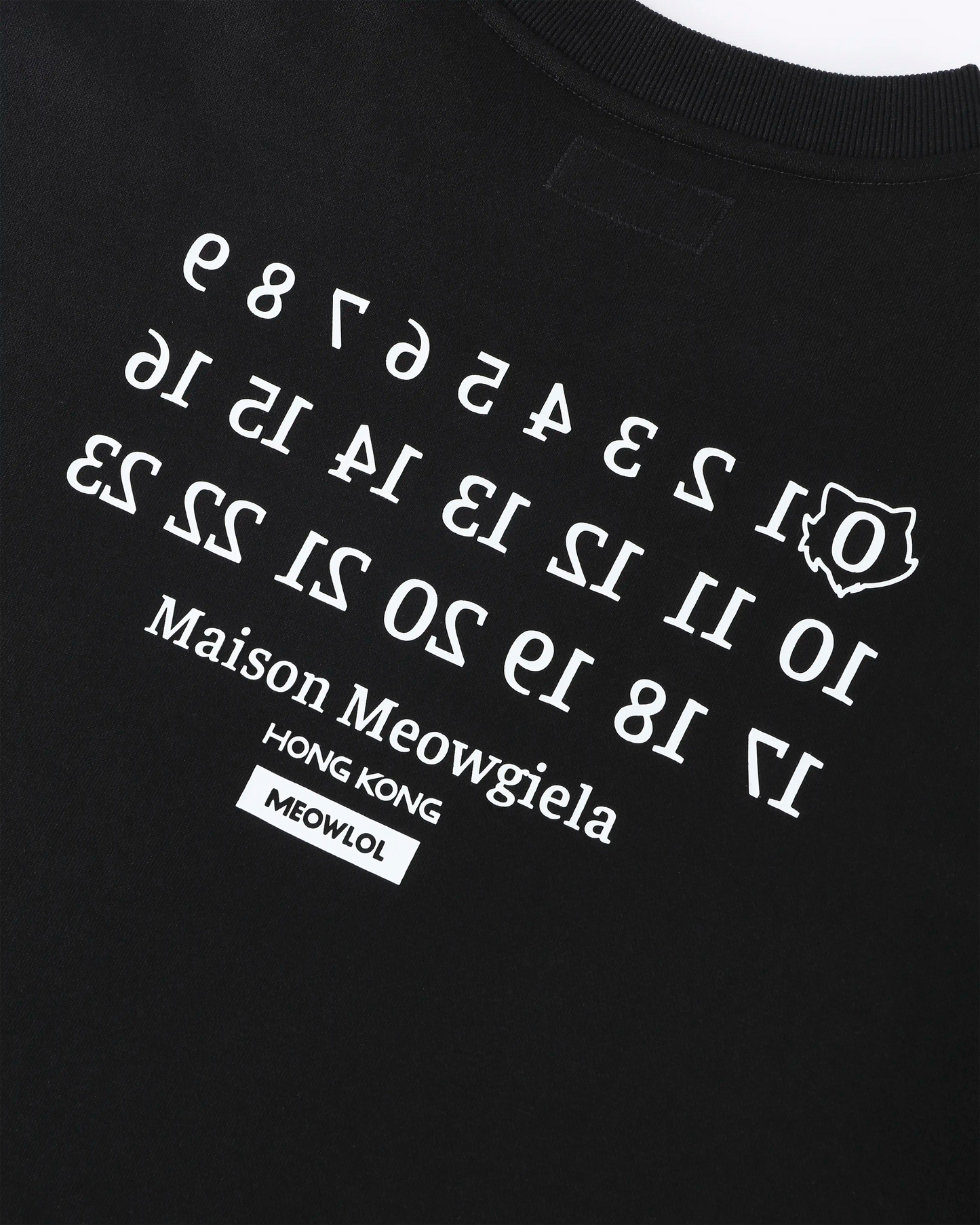 MEOWGIELA ROUND HEM OVERSIZED T-SHIRT