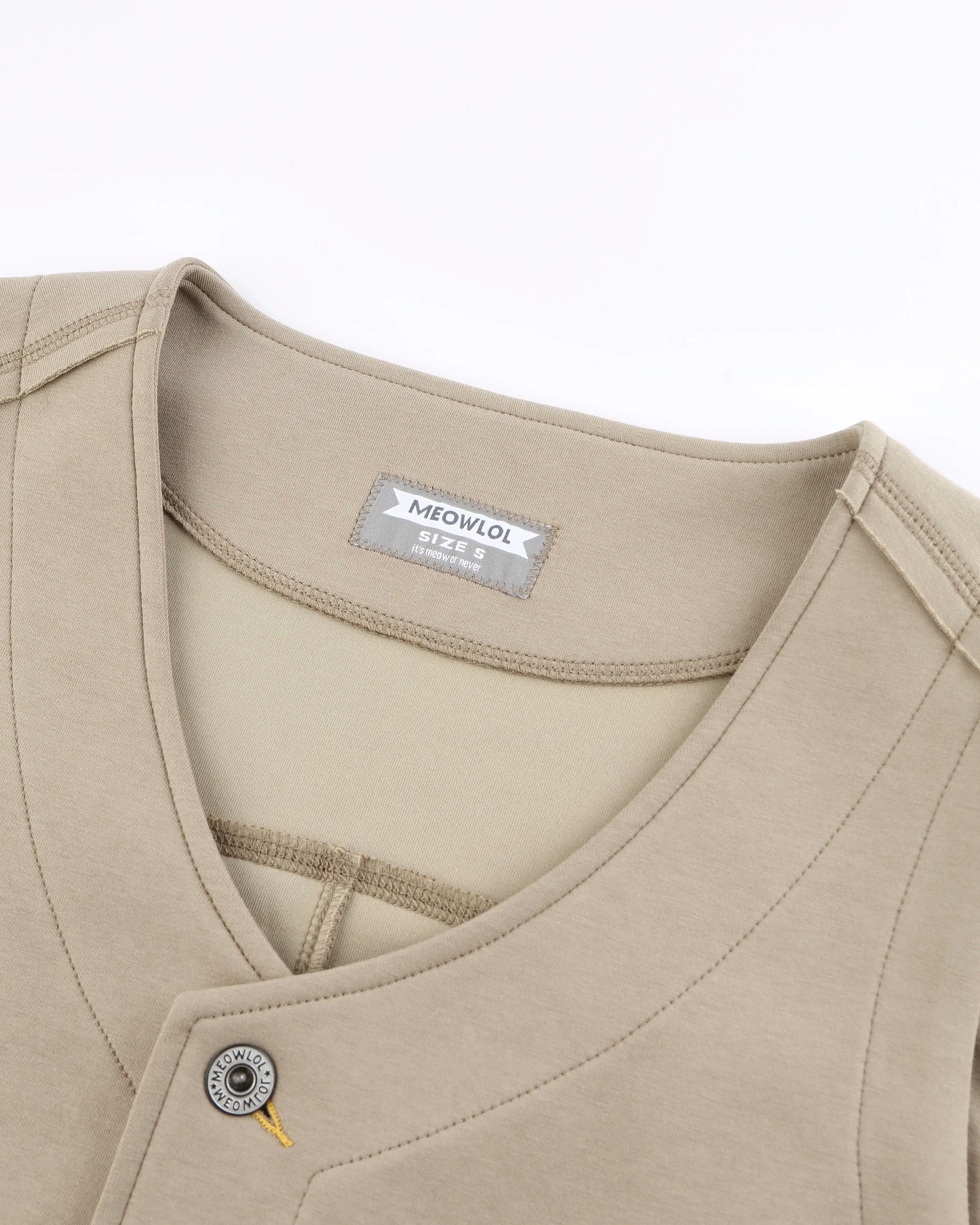 MEOWLOL FRONT POCKETS OVERSIZED VEST