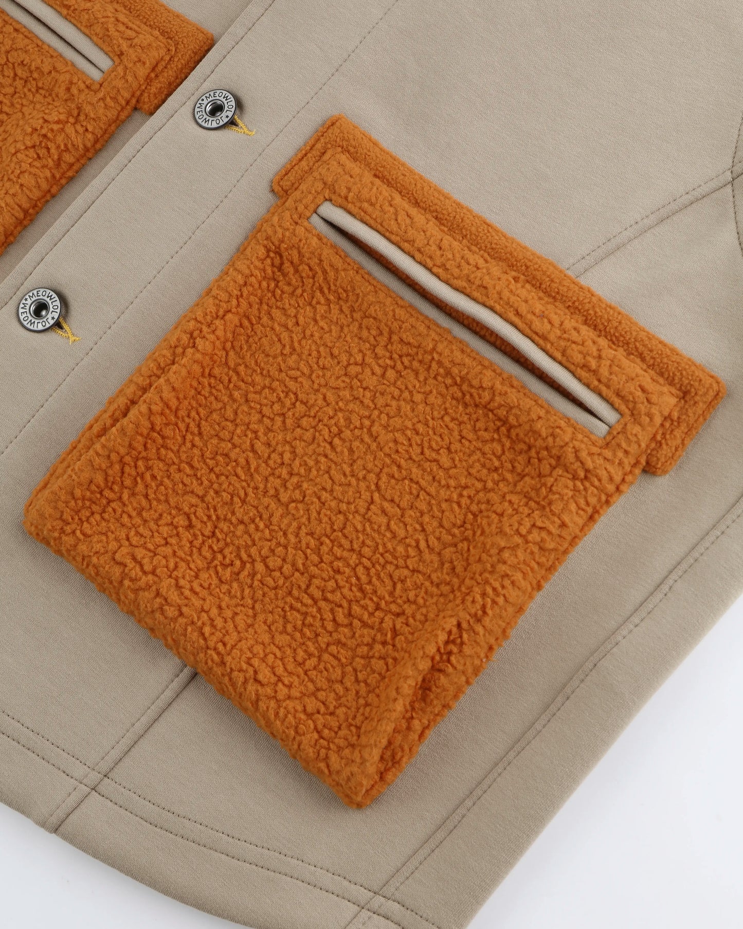 MEOWLOL FRONT POCKETS OVERSIZED VEST