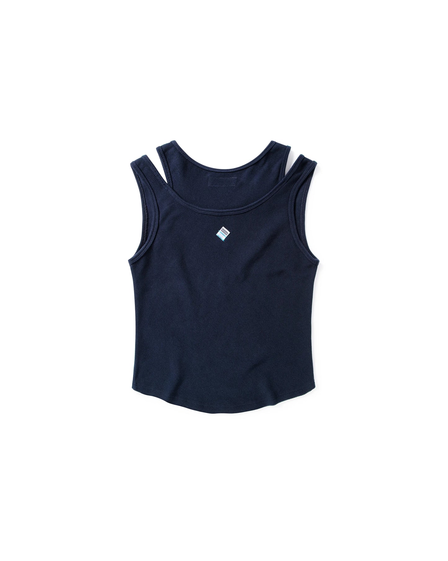 MEOWLOL EMB LOGO RIBBED TANK TOP