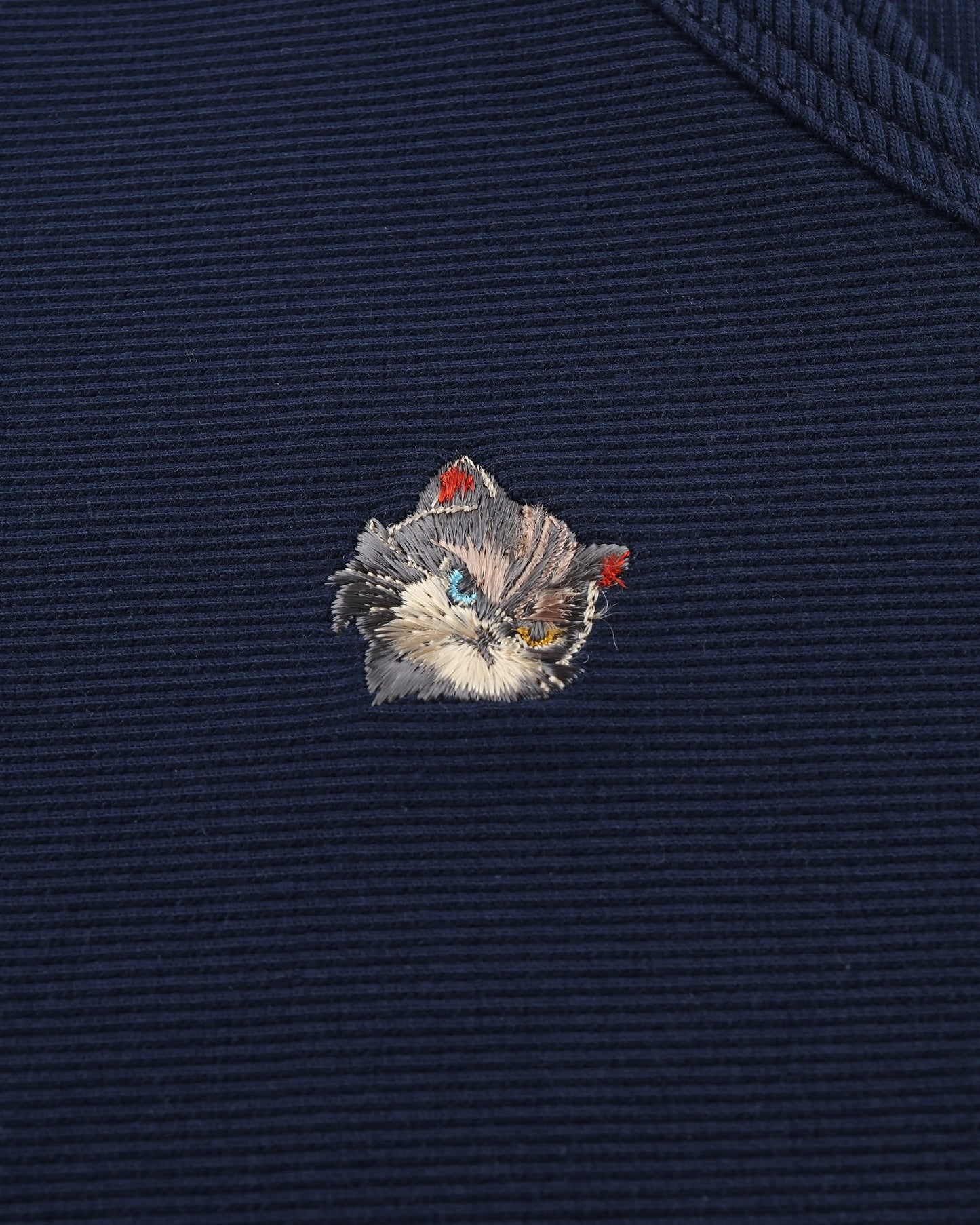 MEOWLOL EMB LOGO RIBBED TANK TOP