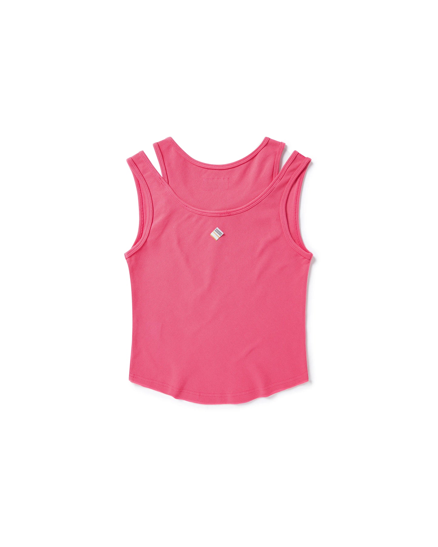 MEOWLOL EMB LOGO RIBBED TANK TOP