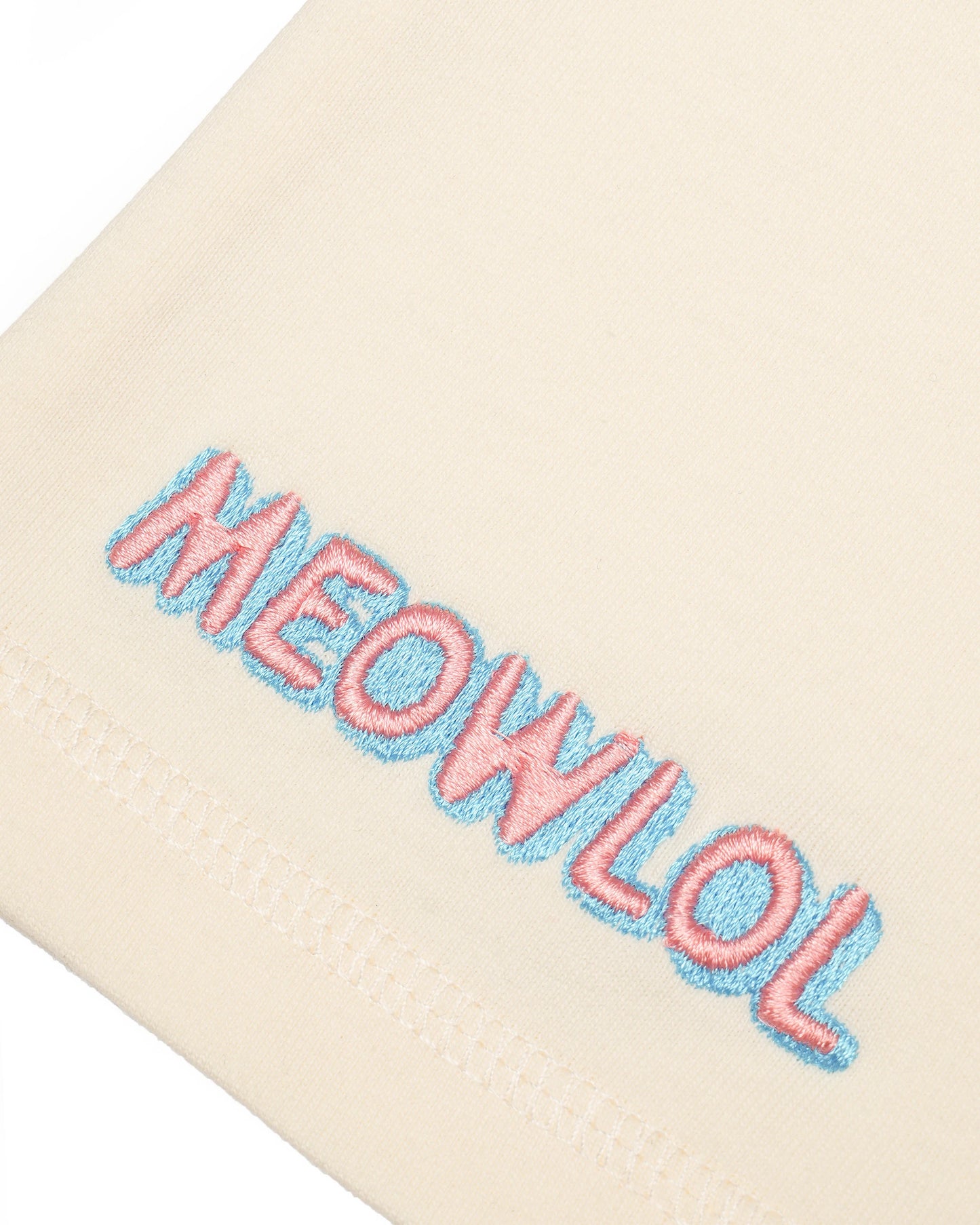 MEOWLOL POP ART SHOULDER PLEATED EASY FIT GRAPHIC T-SHIRT