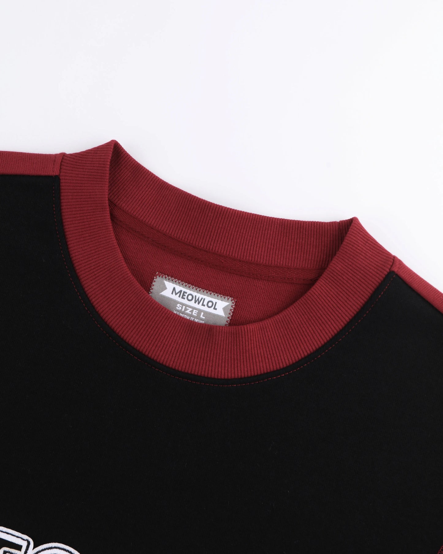 MEOWLOL LOGO No.51 PANELED ROUND HEM OVERSIZED T-SHIRT