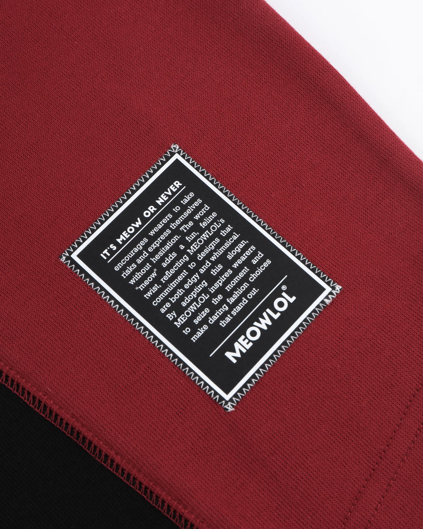 MEOWLOL LOGO No.51 PANELED ROUND HEM OVERSIZED T-SHIRT