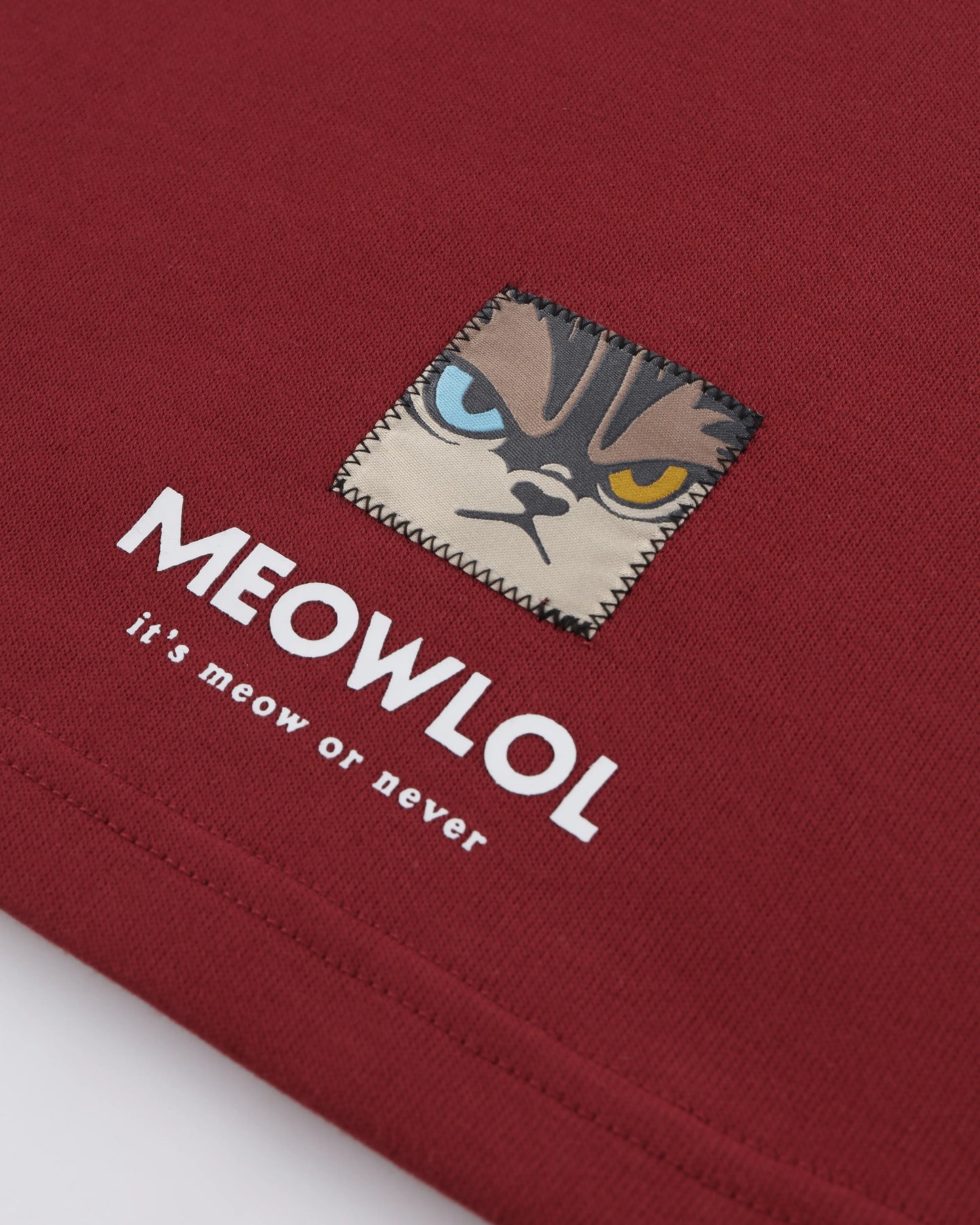 MEOWLOL LOGO No.51 PANELED ROUND HEM OVERSIZED T-SHIRT