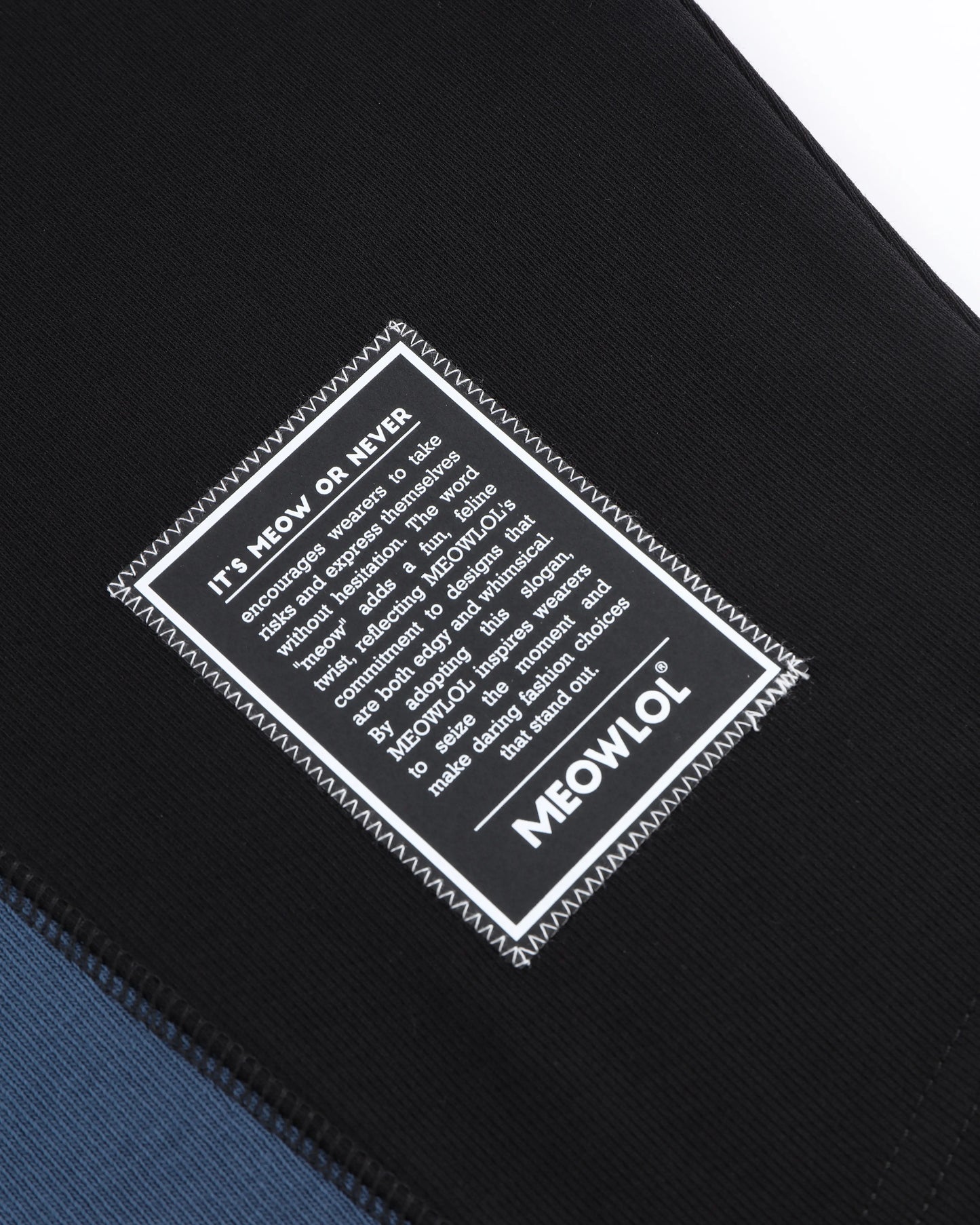 MEOWLOL LOGO No.51 PANELED ROUND HEM OVERSIZED T-SHIRT