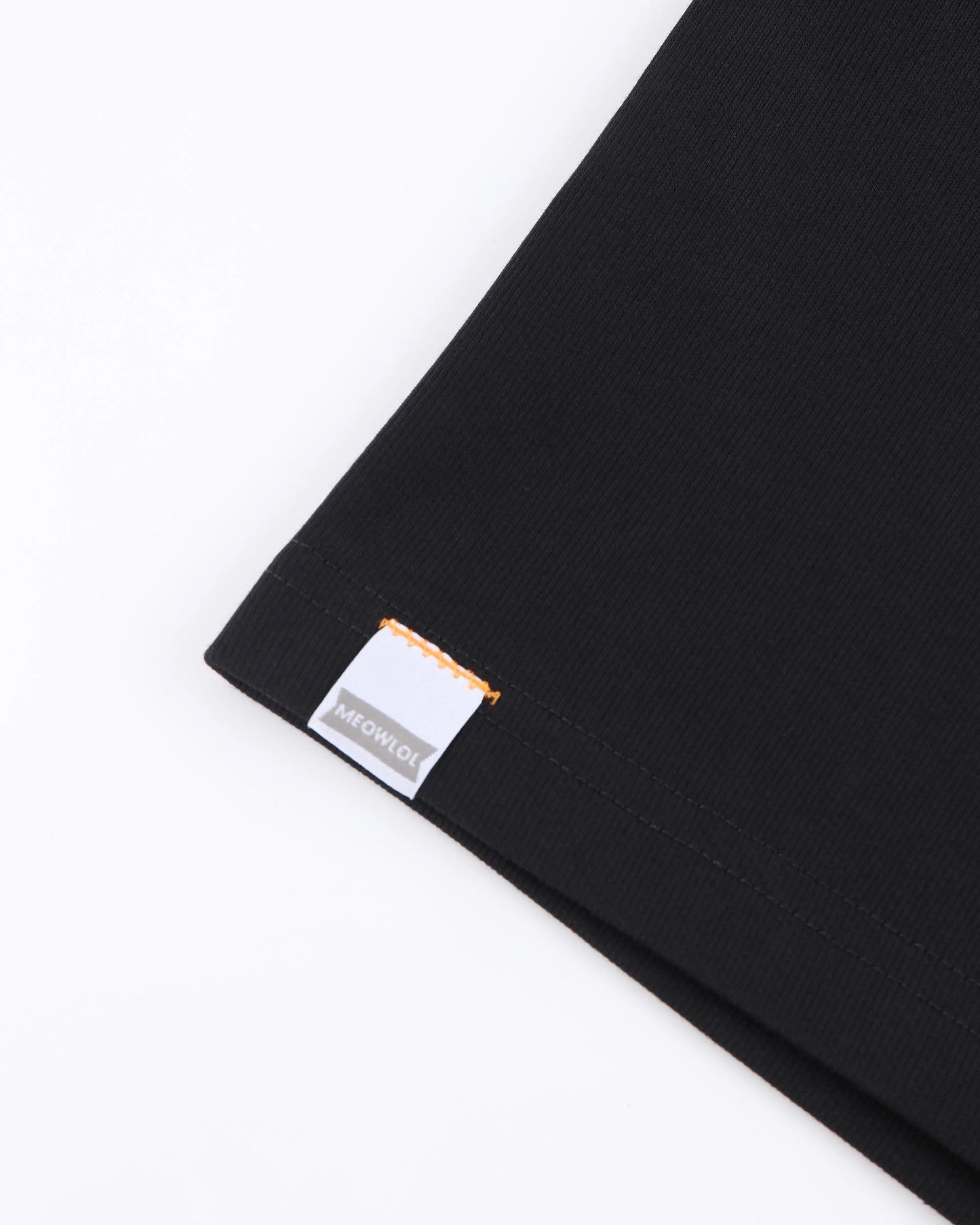 MEOWLOL LOGO No.51 PANELED ROUND HEM OVERSIZED T-SHIRT