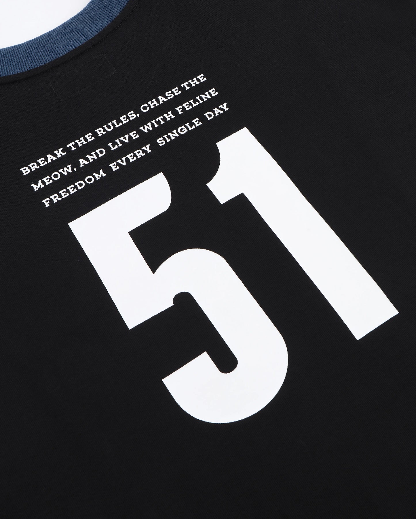 MEOWLOL LOGO No.51 PANELED ROUND HEM OVERSIZED T-SHIRT