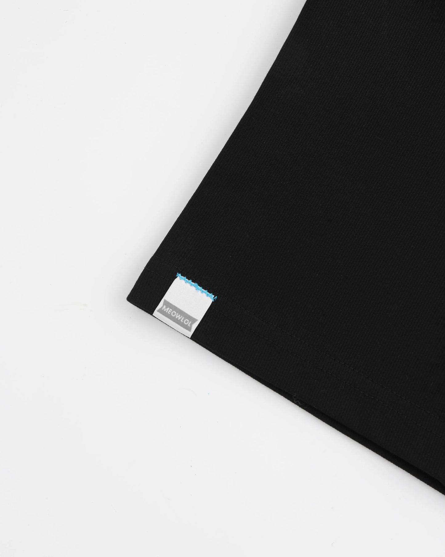 MEOWLOL LOGO No.51 PANELED ROUND HEM OVERSIZED T-SHIRT