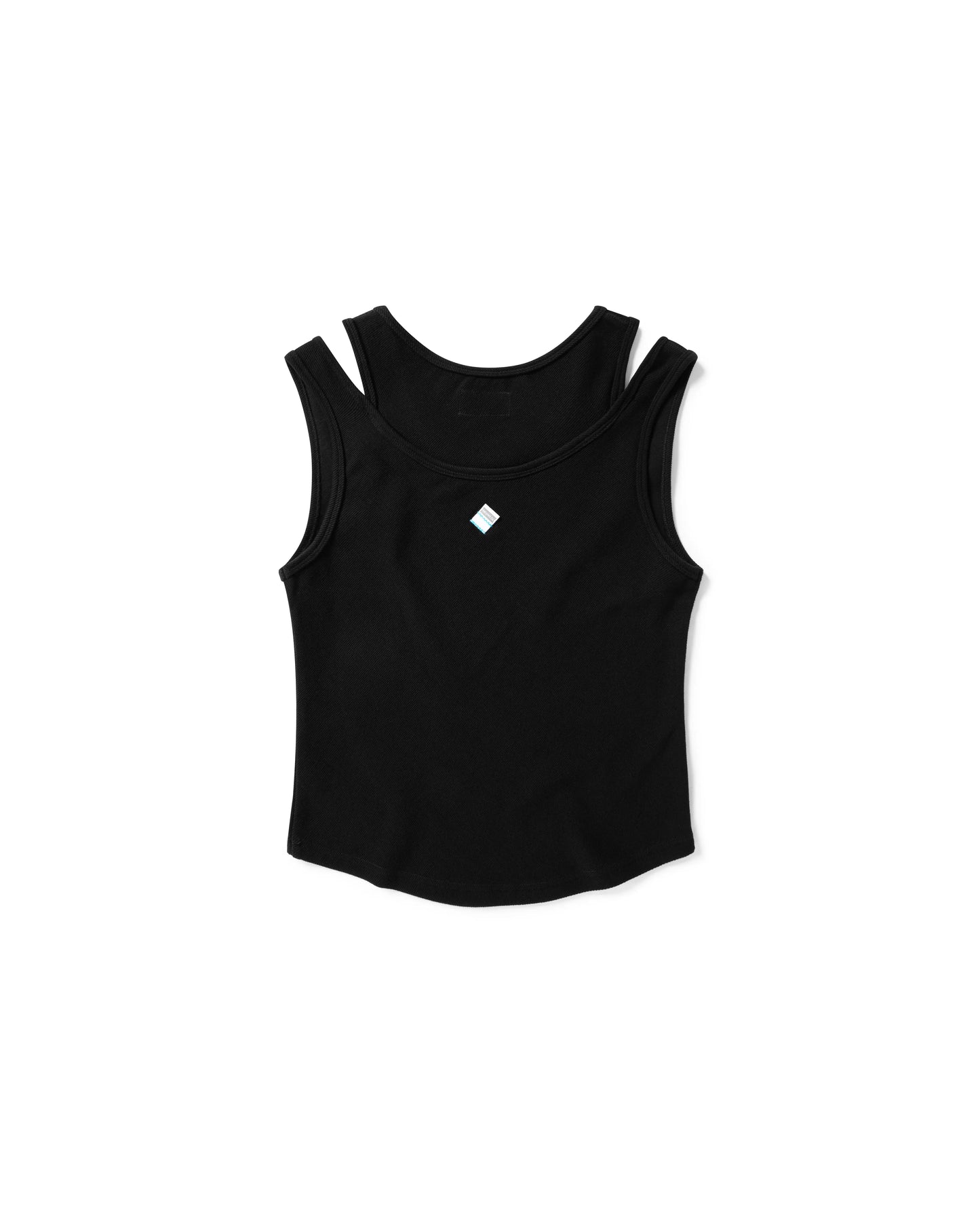 MEOWLOL EMB LOGO RIBBED TANK TOP