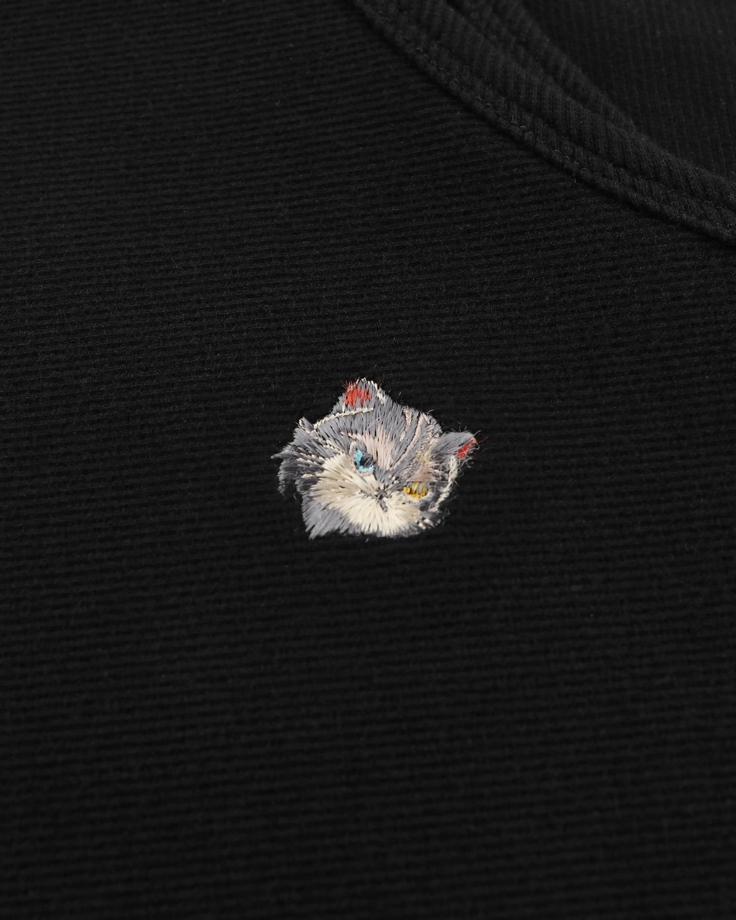 MEOWLOL EMB LOGO RIBBED TANK TOP