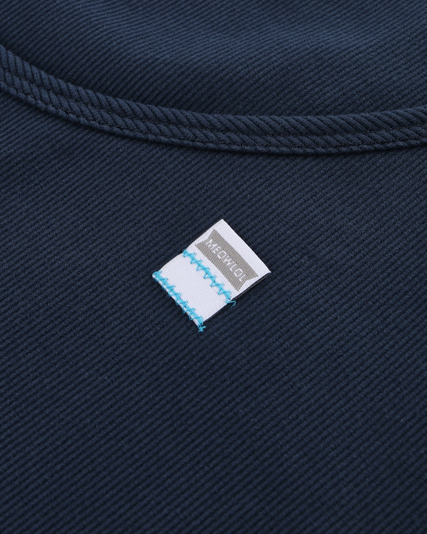 MEOWLOL EMB LOGO RIBBED TANK TOP