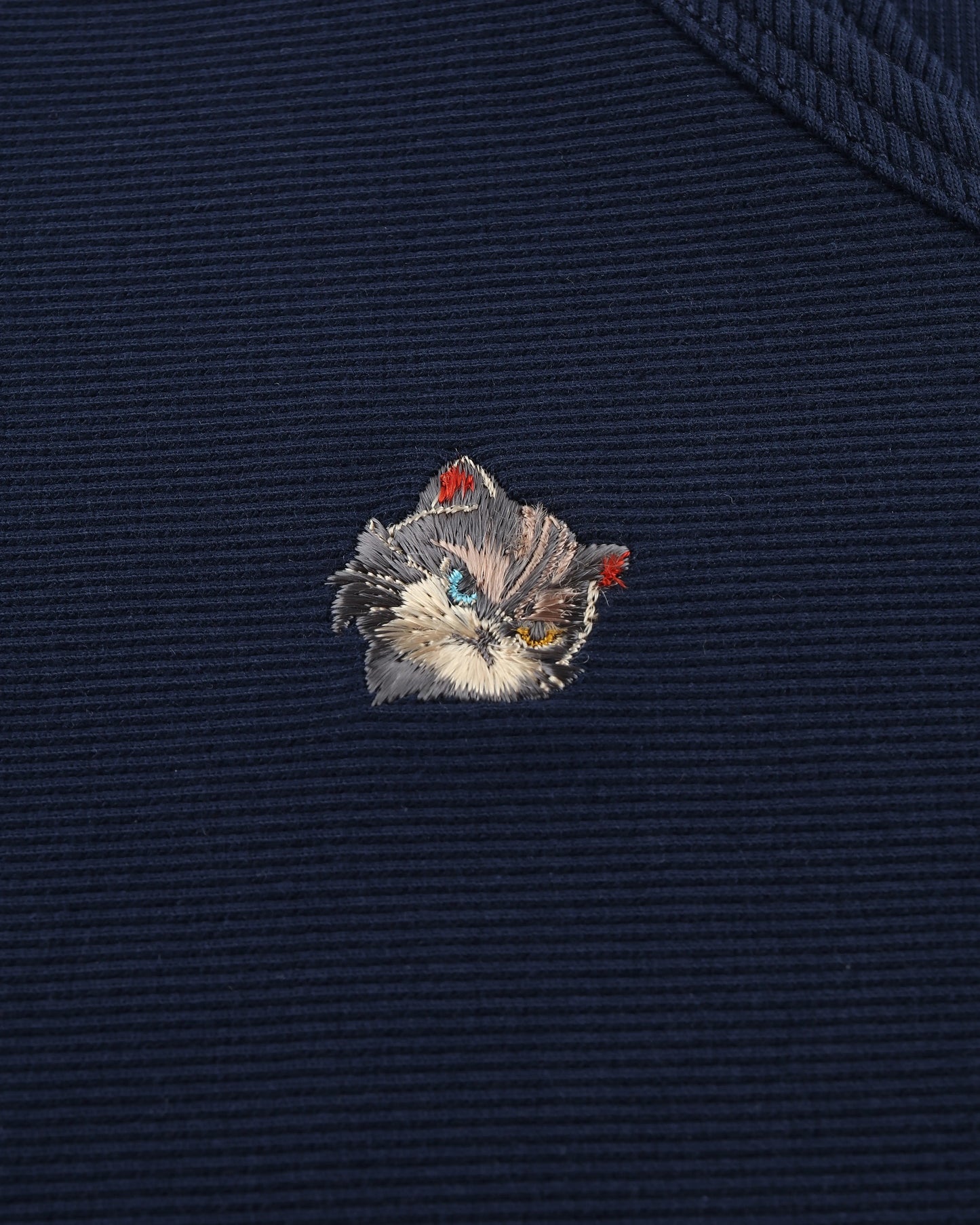 MEOWLOL EMB LOGO RIBBED TANK TOP