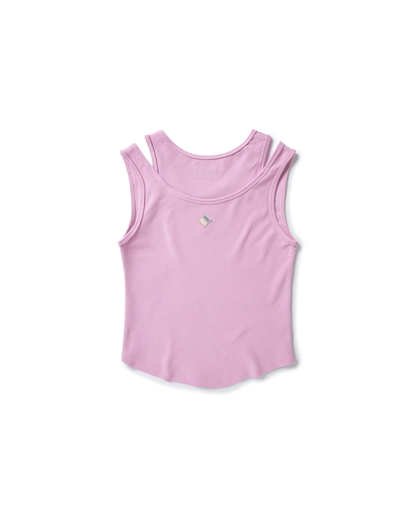 MEOWLOL EMB LOGO RIBBED TANK TOP