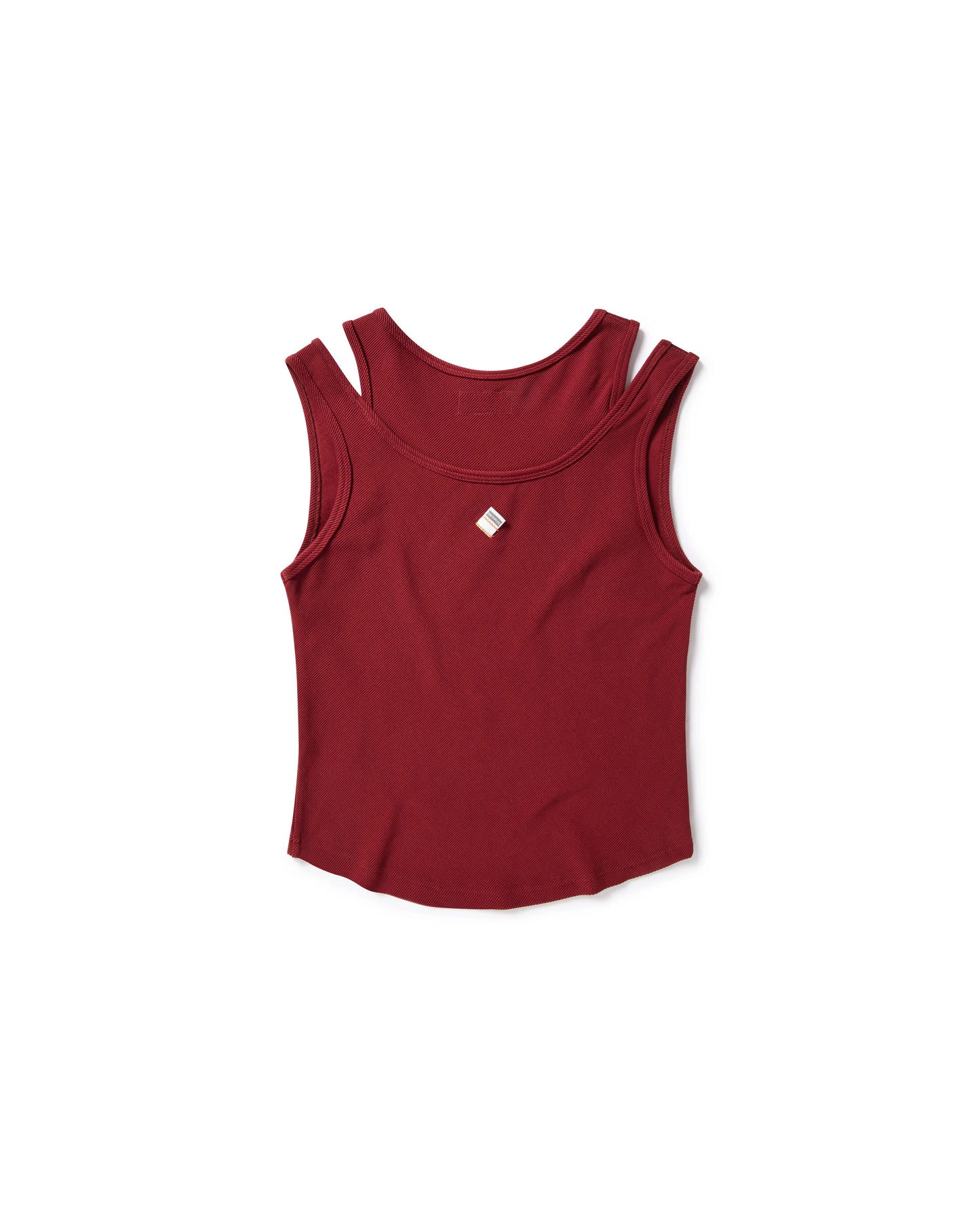 MEOWLOL EMB LOGO RIBBED TANK TOP