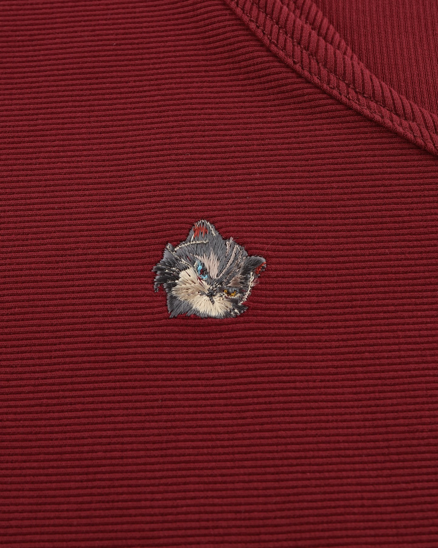 MEOWLOL EMB LOGO RIBBED TANK TOP