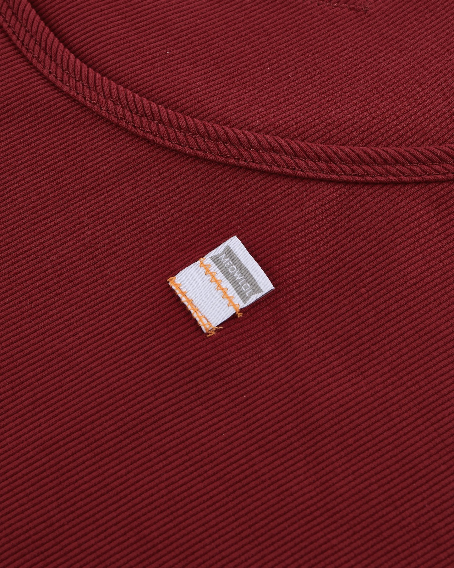 MEOWLOL EMB LOGO RIBBED TANK TOP