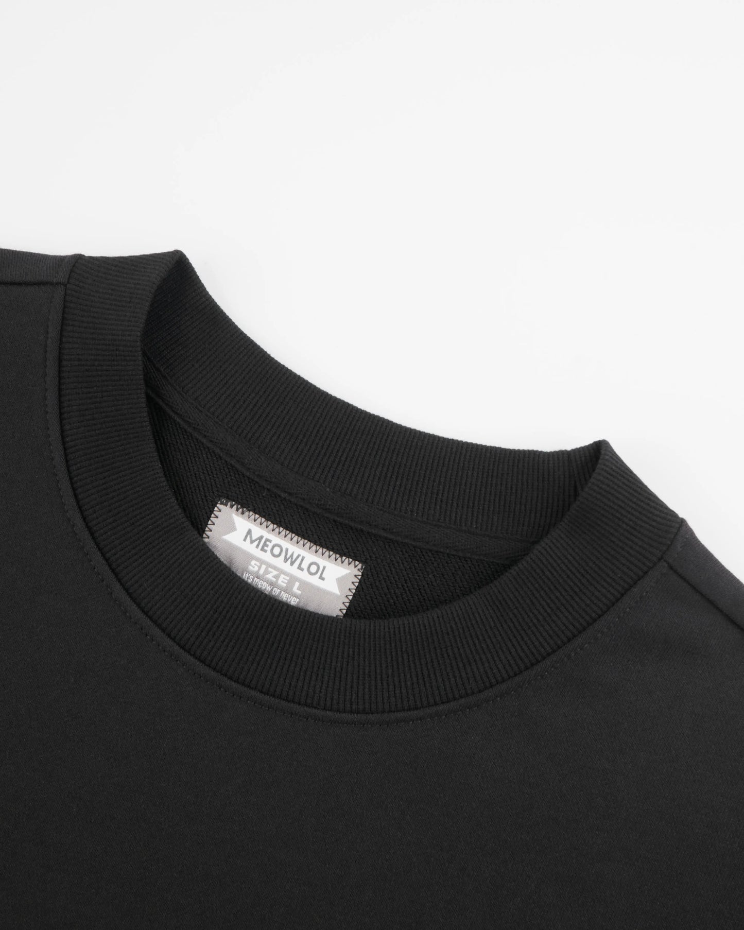 MEOWLOL MID-FINGER ROUND HEM OVERSIZED T-SHIRT