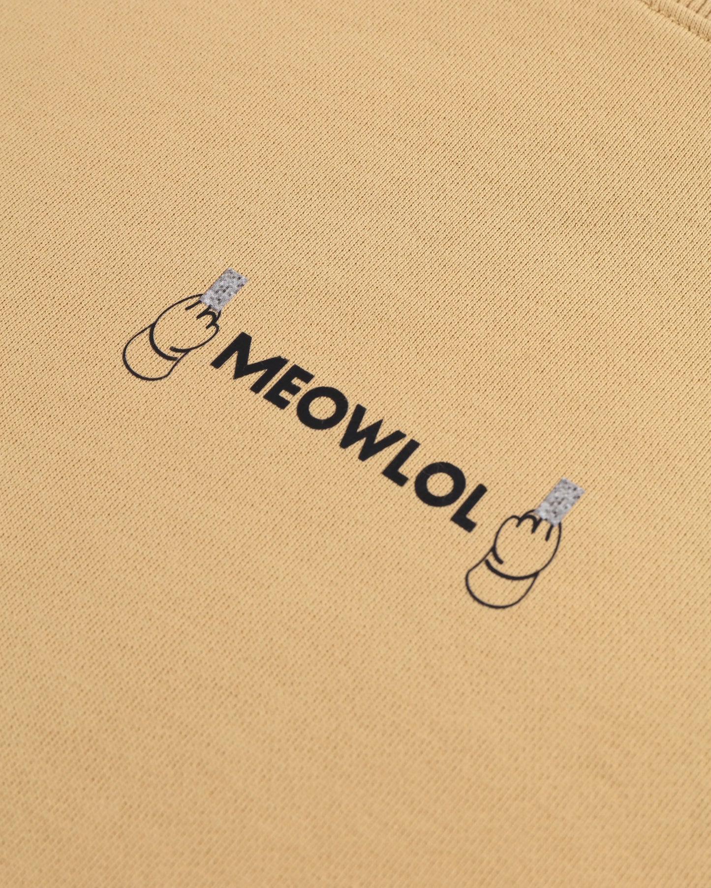 MEOWLOL MID-FINGER ROUND HEM OVERSIZED T-SHIRT