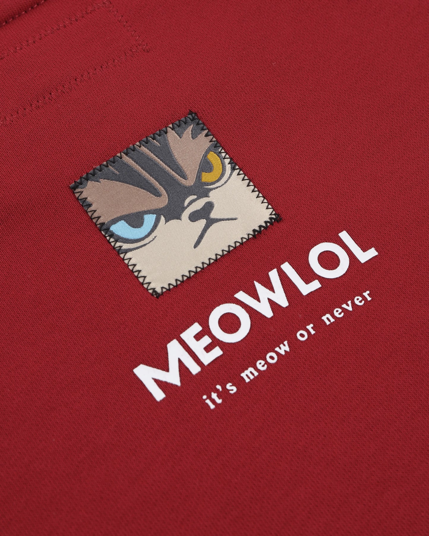 MEOWLOL MID-FINGER ROUND HEM OVERSIZED T-SHIRT