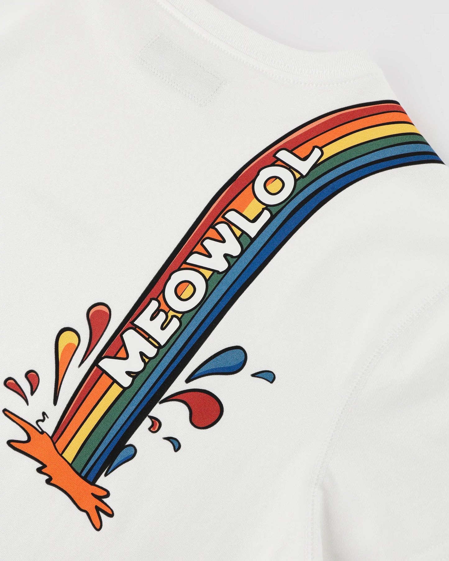 MEOWNICORN SHOULDER PLEATED EASY FIT T-SHIRT